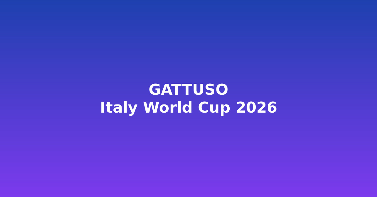 Gattuso th?a nh?n ph?i dùng thu?c ng? vì áp l?c ??a Italy ??n World Cup 2026